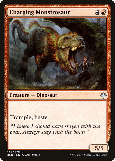 Charging Monstrosaur from Ixalan