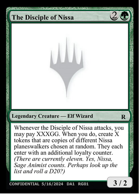 The Disciple of Nissa highlighted card art