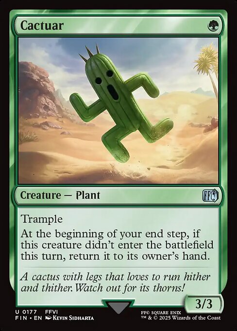 Cactuar highlighted card art