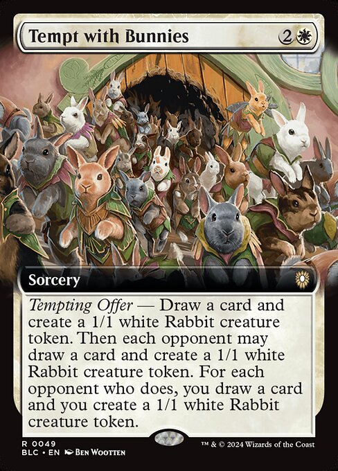 Tempt with Bunnies from Bloomburrow Commander