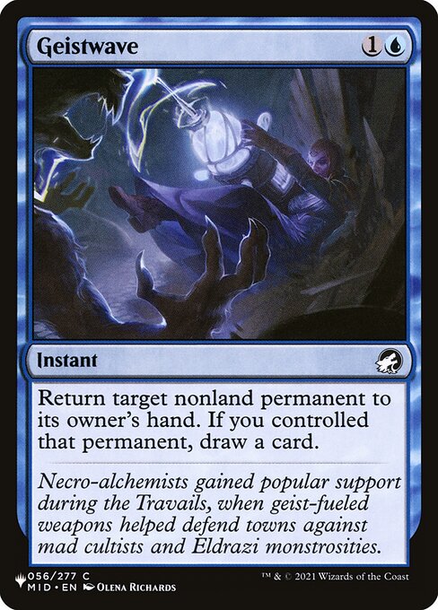 Geistwave highlighted card art
