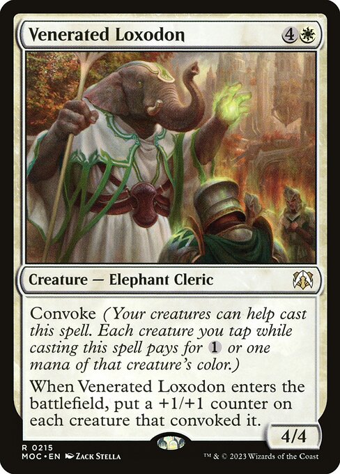 Venerated Loxodon from March of the Machine Commander