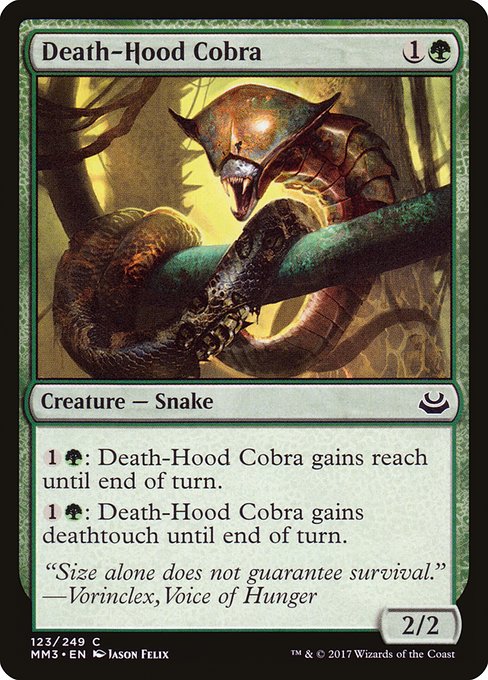 Death-Hood Cobra from Modern Masters 2017