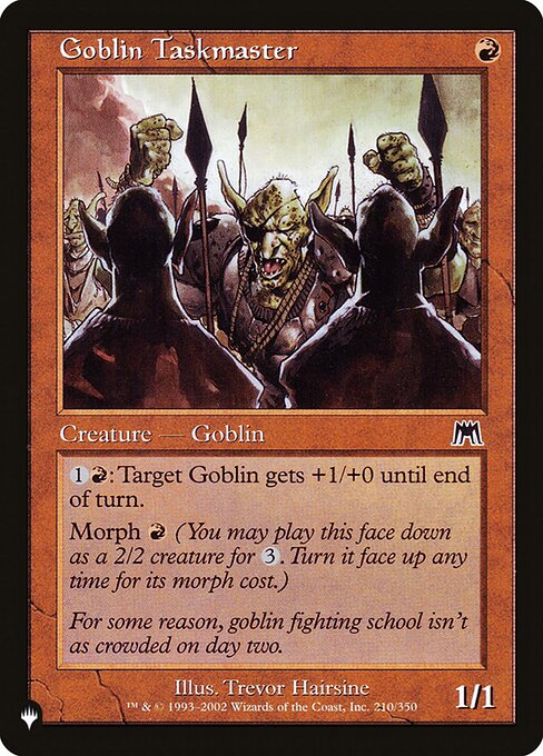 Goblin Taskmaster highlighted card art