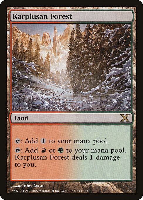 Karplusan Forest from Tenth Edition