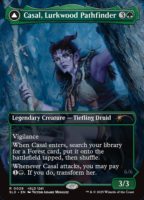 Casal, Lurkwood Pathfinder // Casal, Pathbreaker Owlbear from Universes Within