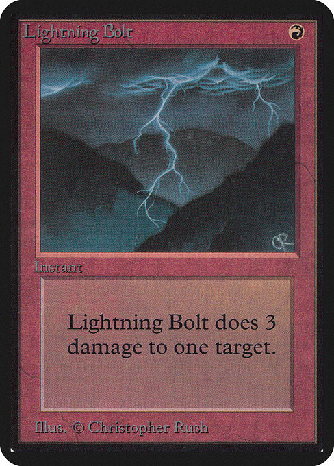 Lightning Bolt from Limited Edition Alpha