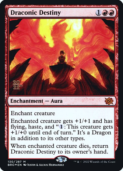 Draconic Destiny from The Brothers' War Promos