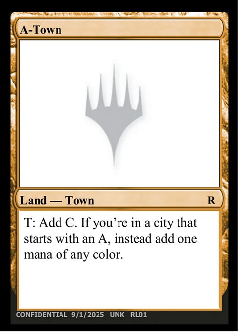 A-Town highlighted card art