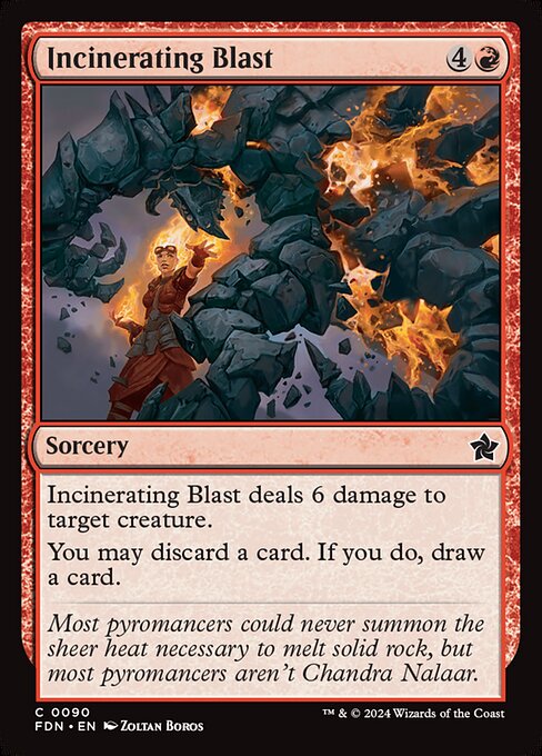 Incinerating Blast highlighted card art