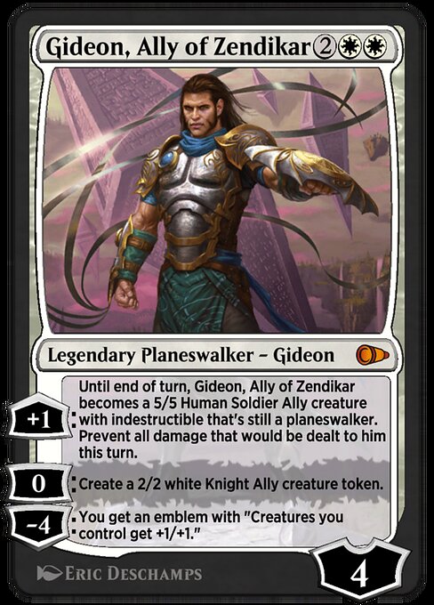 Gideon, Ally of Zendikar highlighted card art