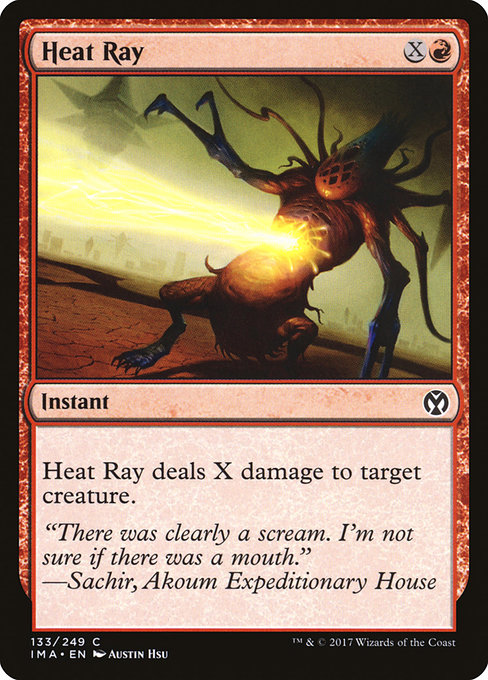 Heat Ray highlighted card art