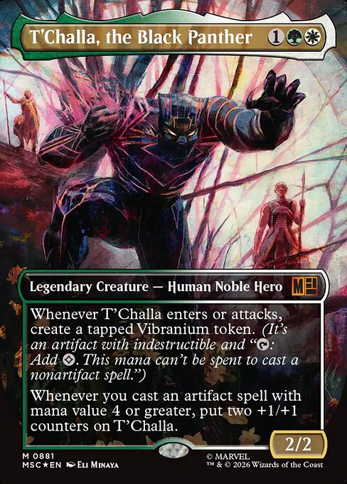 T'Challa, the Black Panther from Marvel Super Heroes Commander
