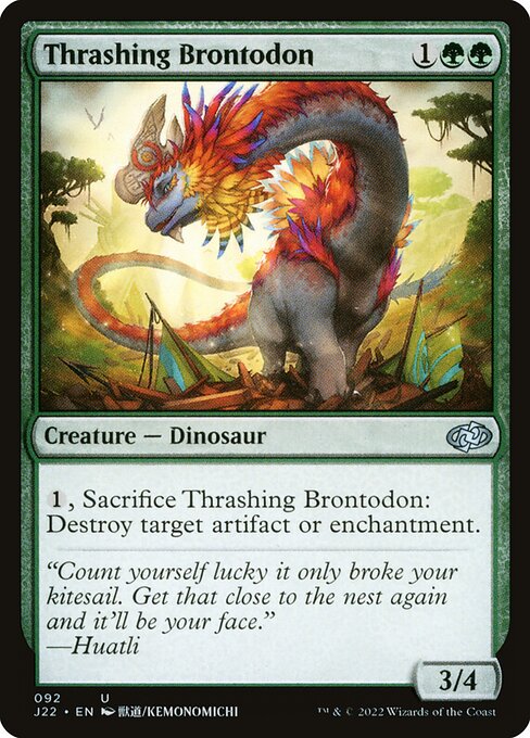 Thrashing Brontodon from Jumpstart 2022