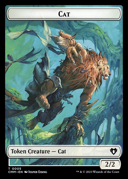 Cat from Commander Masters Tokens