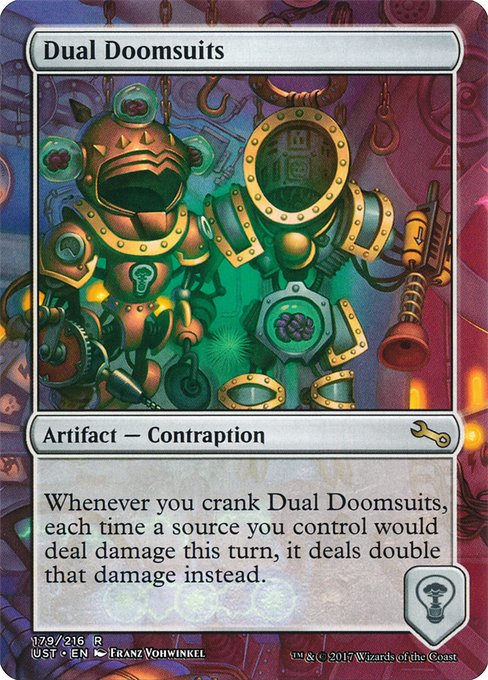 Dual Doomsuits highlighted card art
