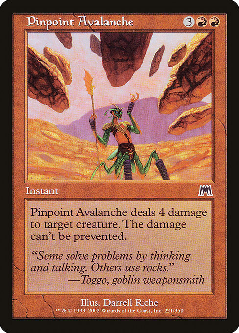 Pinpoint Avalanche highlighted card art