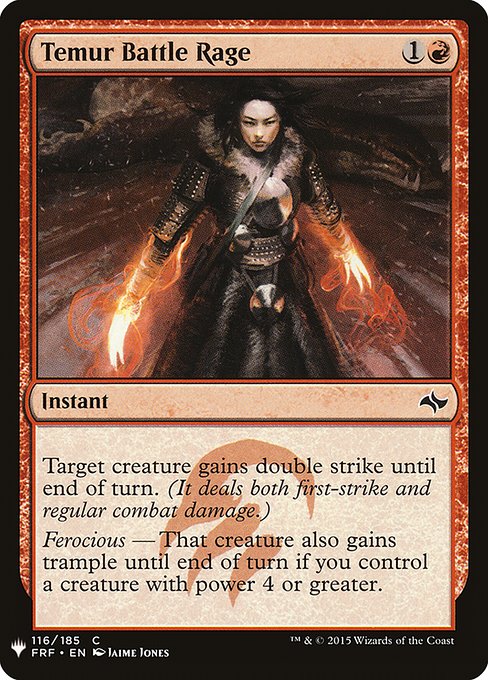 Temur Battle Rage from The List