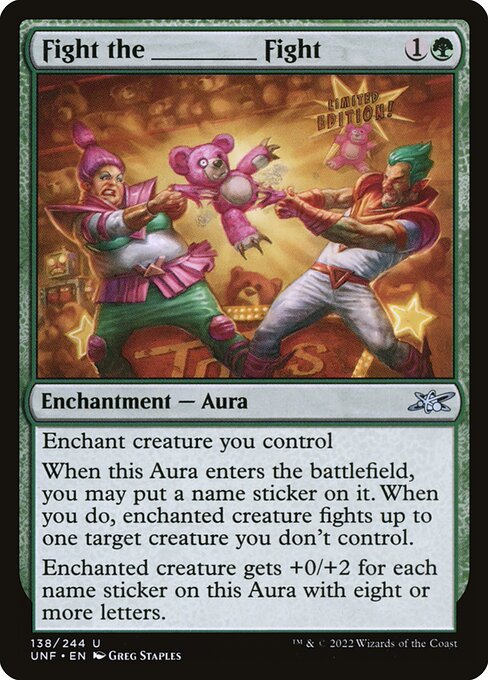 Fight the _____ Fight highlighted card art