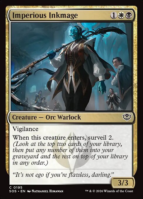 Imperious Inkmage from Secrets of Strixhaven
