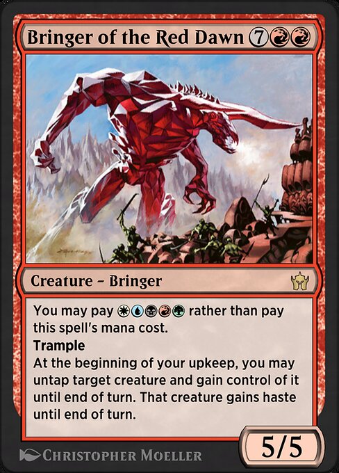 Bringer of the Red Dawn highlighted card art