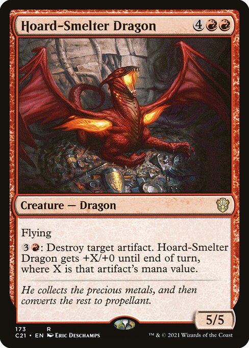 Hoard-Smelter Dragon from Commander 2021