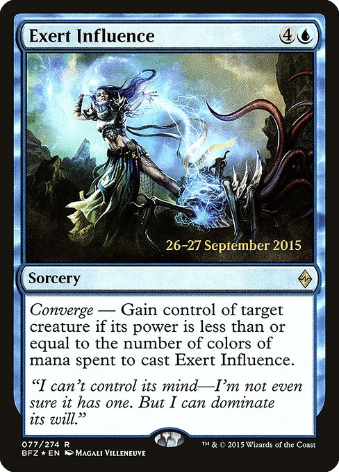 Exert Influence from Battle for Zendikar Promos