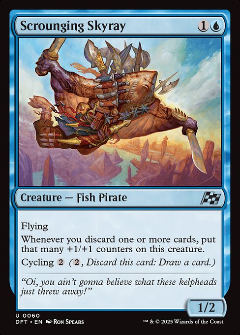 Scrounging Skyray highlighted card art
