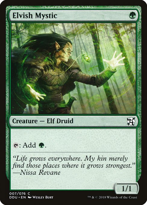 Elvish Mystic from Duel Decks: Elves vs. Inventors