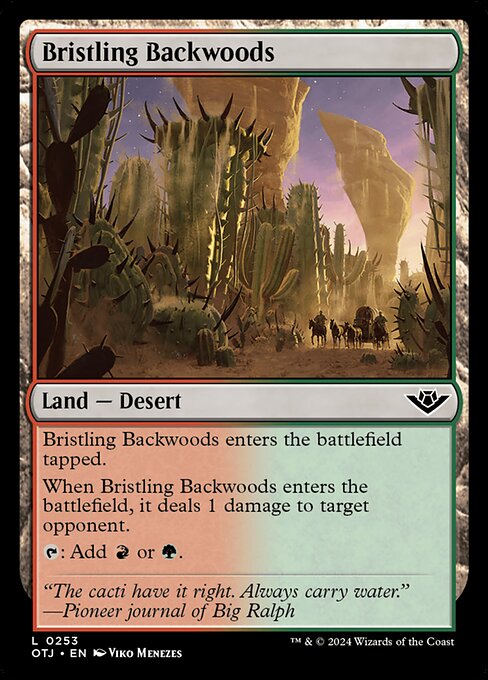 Bristling Backwoods highlighted card art