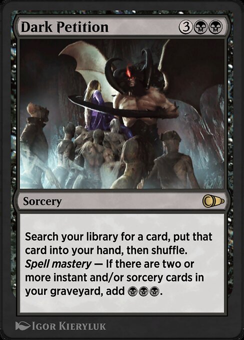 Dark Petition highlighted card art