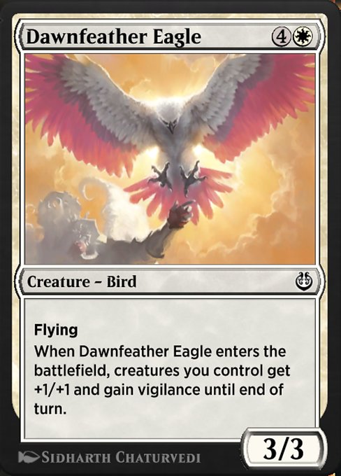 Dawnfeather Eagle highlighted card art