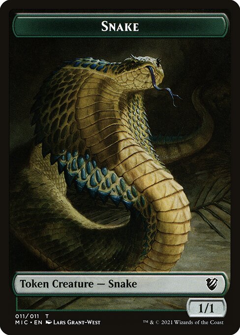 Snake from Midnight Hunt Commander Tokens