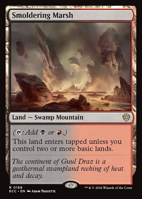 Smoldering Marsh from Lorwyn Eclipsed Commander