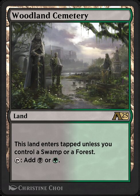 Woodland Cemetery highlighted card art