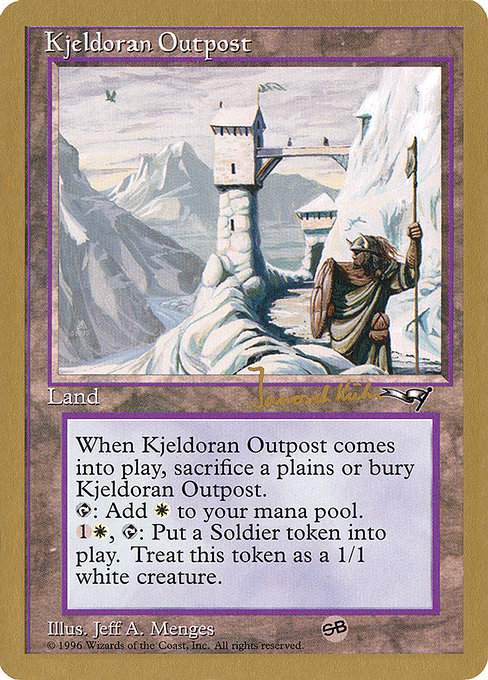 Kjeldoran Outpost from World Championship Decks 1997
