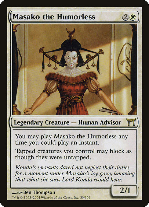 Masako the Humorless highlighted card art