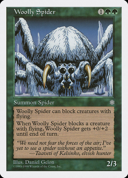 Woolly Spider from Anthologies