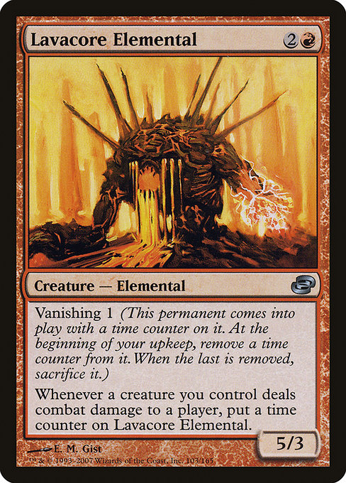 Lavacore Elemental highlighted card art