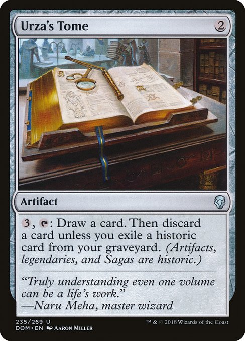 Urza's Tome highlighted card art