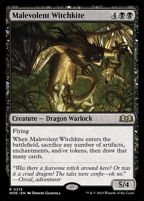 Malevolent Witchkite from Wilds of Eldraine