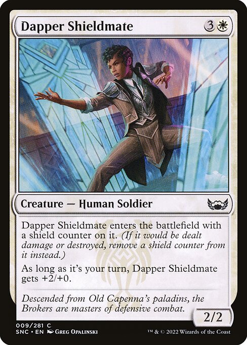 Dapper Shieldmate highlighted card art