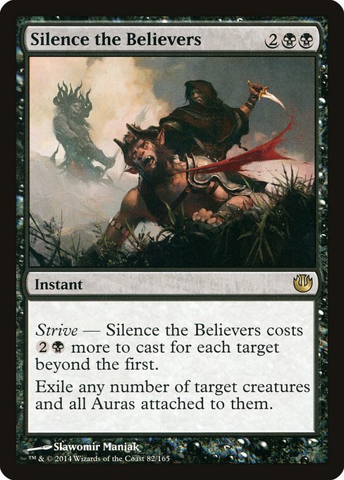 Silence the Believers highlighted card art