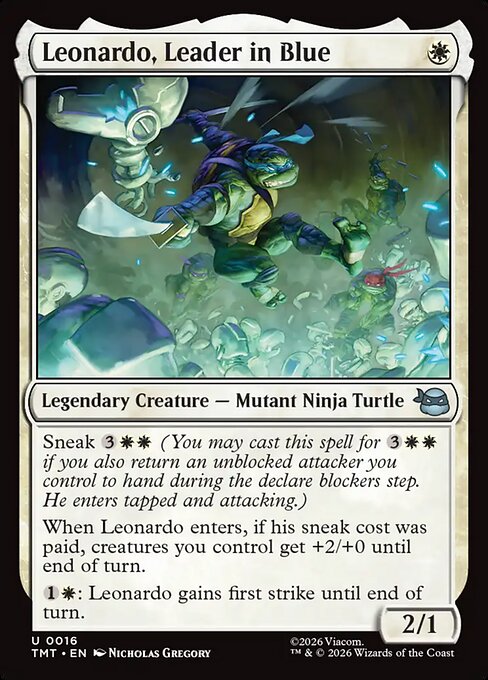 Leonardo, Leader in Blue from Teenage Mutant Ninja Turtles