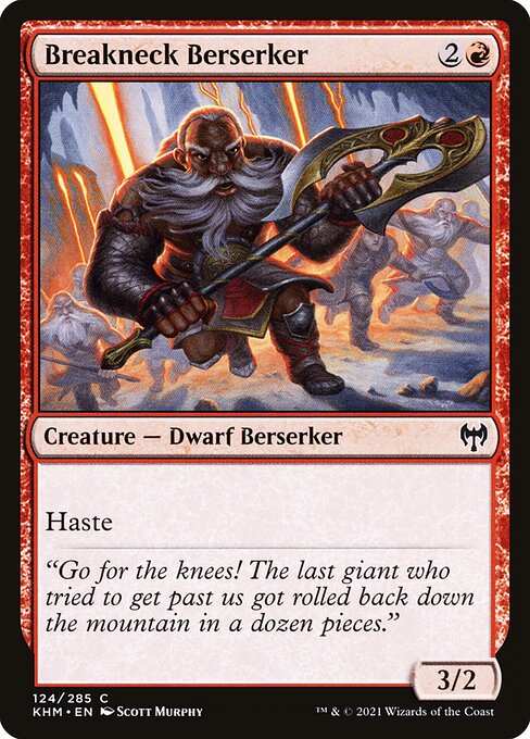 Breakneck Berserker highlighted card art