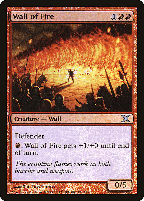 Wall of Fire from Tenth Edition