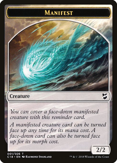 Manifest from Commander 2018 Tokens