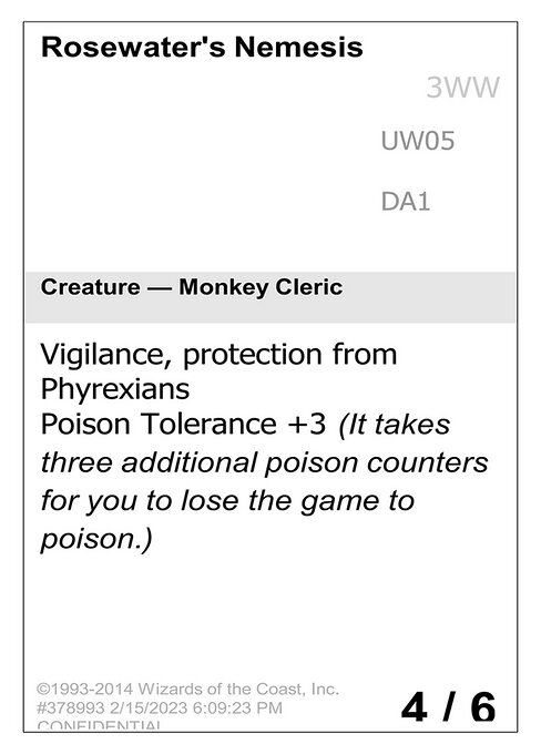 Rosewater's Nemesis highlighted card art
