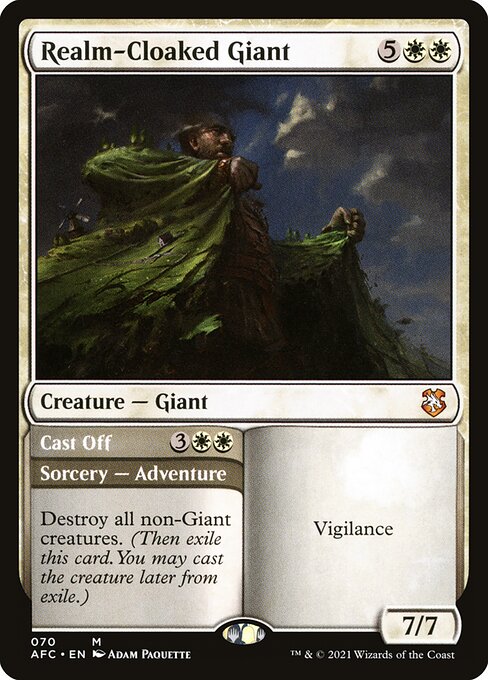Realm-Cloaked Giant // Cast Off from Forgotten Realms Commander