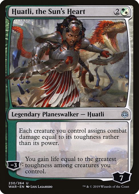 Huatli, the Sun's Heart from War of the Spark